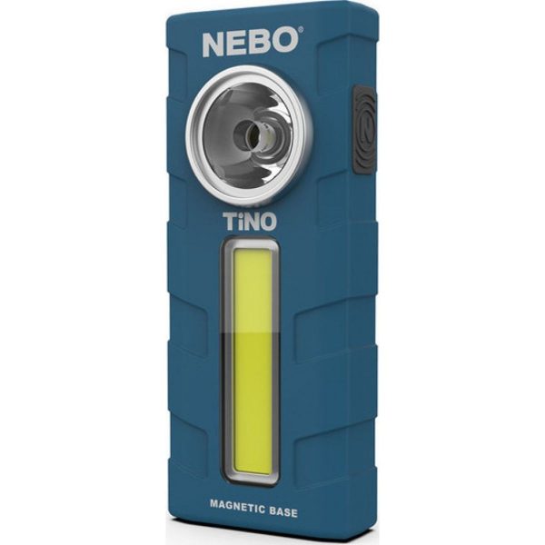 NEBO TINO Φακός εργασίας 300 Lumens με κλιπ τσέπης και μαγνητική βάση Μπλέ