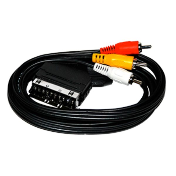 OEM Scart Cable to RCA 1.5m χωρίς διακόπτη