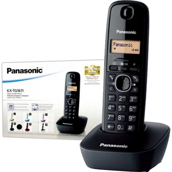 Ασύρματο Τηλέφωνο Panasonic KX-TG1611GRΗ Black/Gray - Image 3