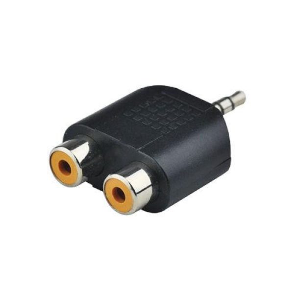 DeTech Connector 2RCA to 3.5mm jack 1τεμ - 17156