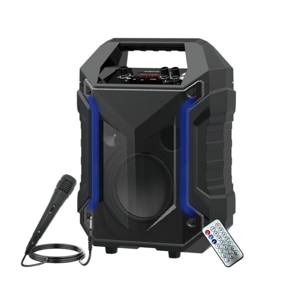 Speaker Moveteck TF4168, Bluetooth, Καραόκε, USB, SD, FM, AUX, Μαυρο - 22163