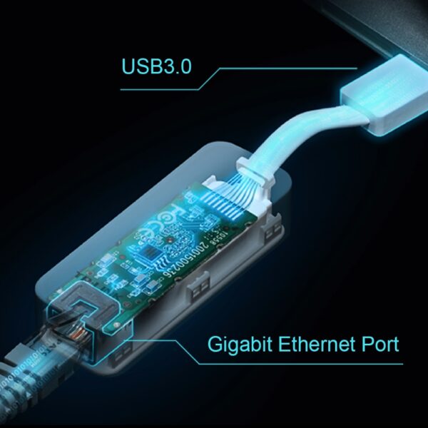 TP-LINK UE200 V.2 USB 3.0 to Gigabit Ethernet Network Adapter - Image 3