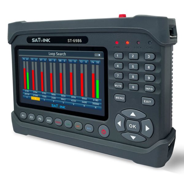 Satlink ST-6986 PRO DVB-S2/S, DVB-T/T2, DVB-C meter with Fiber Optic tester - Image 2
