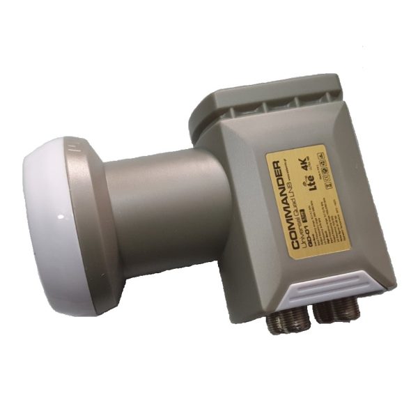 COMMANDER QD-01 Universal Quad LNB 0.1 dB, 4K UHD, LTE