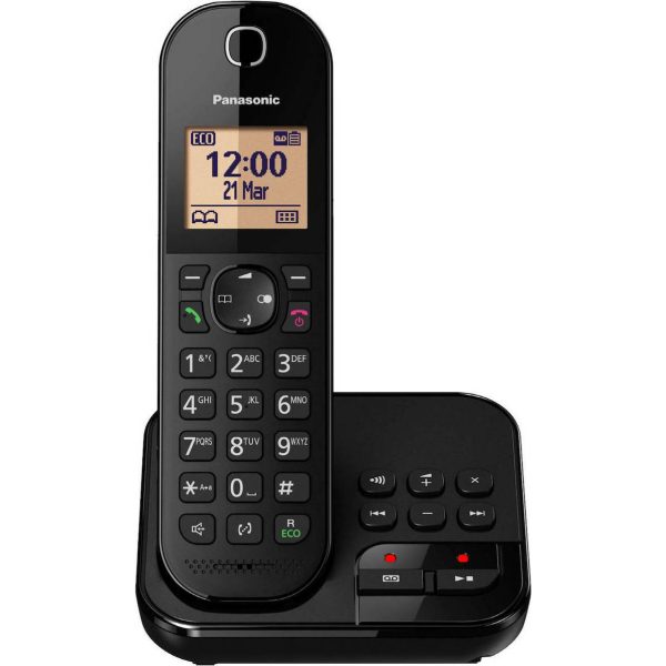 Panasonic KX-TGC420GB black Ασύρματο Τηλέφωνο, Ελλην. μενού, Τηλεφωνητής - Image 2