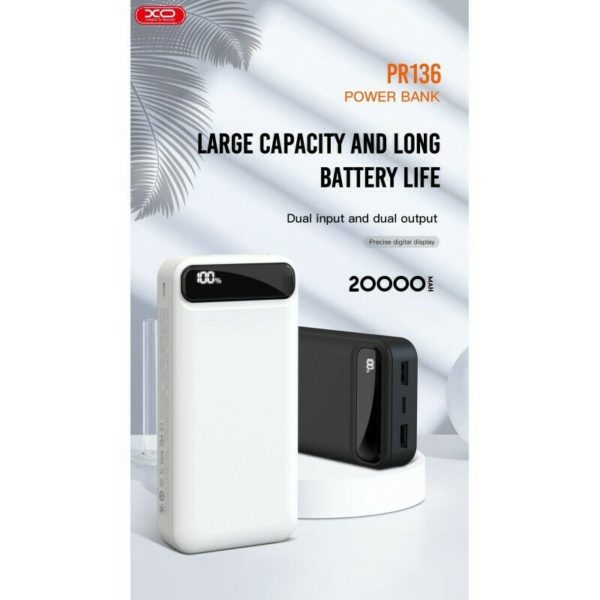 XO PR136 Power Bank 20000mAh με 2 Θύρες USB-A - Image 4