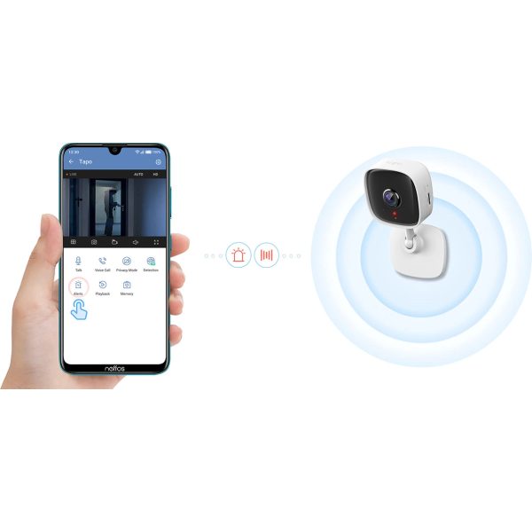 TP-LINK Wi-Fi Camera Tapo-C100 Full HD, Motion Detection, V.4.0 με αμφίδρομη επικοινωνία - Image 3