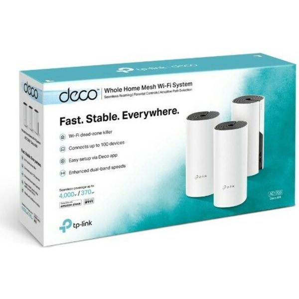 TP-LINK Deco M4 v2 Mesh Access Point Wi‑Fi 5 Dual Band (2.4 & 5GHz) σε Τριπλό Kit - Image 2