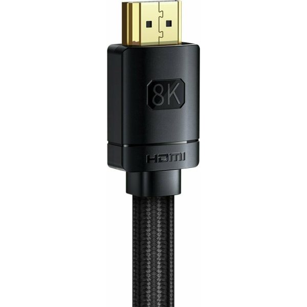 Baseus HDMI 2.1 Braided Cable HDMI male - HDMI male 2m Μαύρο (CAKGQ-K01) - Image 3