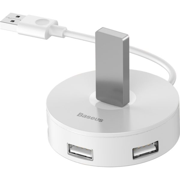 Baseus Round Box USB 3.0 Hub 4 Θυρών με σύνδεση USB-A Λευκό - Image 2