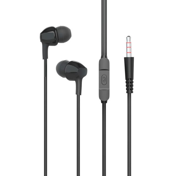 Ακουστικά Modorwy MD1102 In-ear Handsfree με Βύσμα 3.5mm Μαύρο