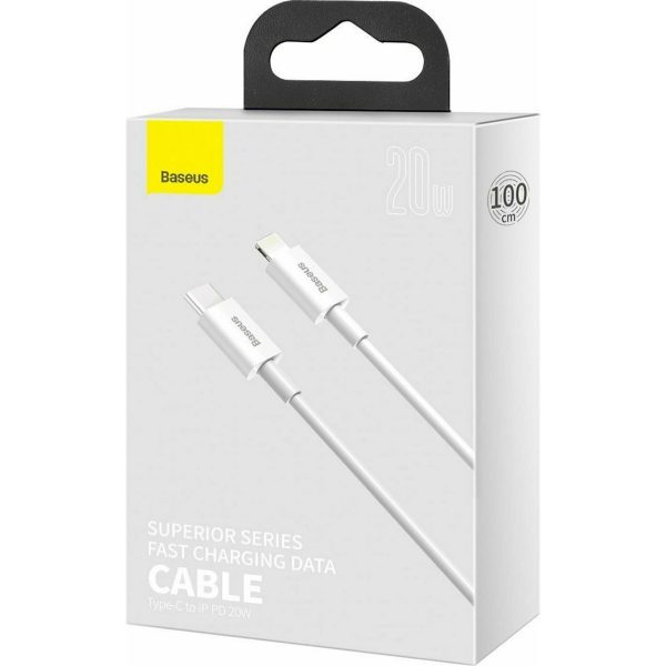 Baseus Superior USB-C to Lightning Cable 20W Λευκό 1m (CATLYS-A02) - Image 3
