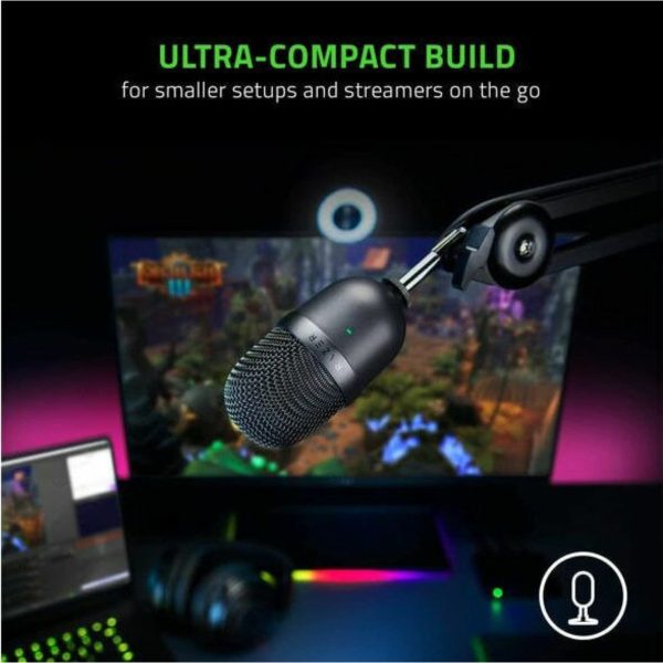 Razer Seiren Mini Πυκνωτικό Μικρόφωνο USB Επιτραπέζιο Φωνής Black - Image 5