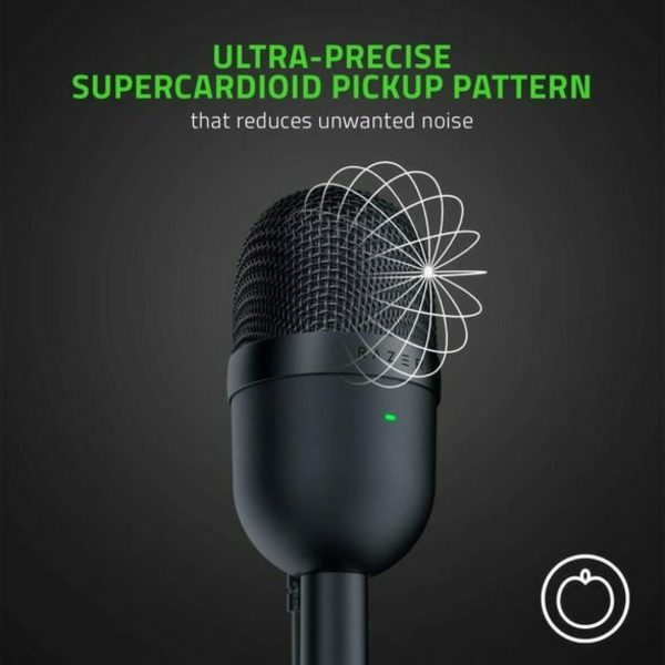 Razer Seiren Mini Πυκνωτικό Μικρόφωνο USB Επιτραπέζιο Φωνής Black - Image 4