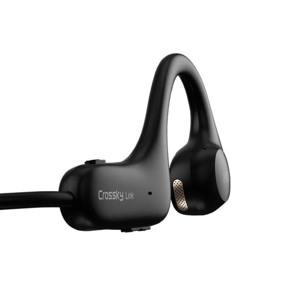 QCY Crossky Ασύρματα Bluetooth Ακουστικά Earhook Link Air Conduction Μαύρα - Image 4