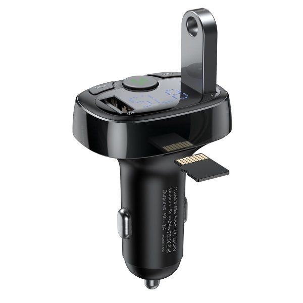 Baseus FM Transmitter Αυτοκινήτου με Bluetooth / MicroSD / USB (CCMT000001) - Image 3