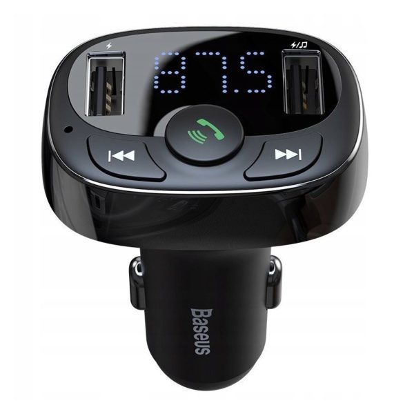 Baseus FM Transmitter Αυτοκινήτου με Bluetooth / MicroSD / USB (CCMT000001)