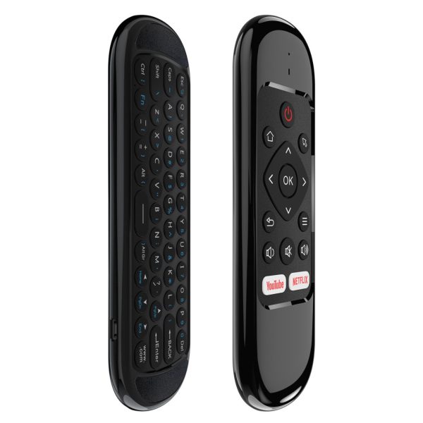 Wireless remote control No brand H6, Air mouse, USB 2.4GHz, Microphone, IR learning, Black - Image 2