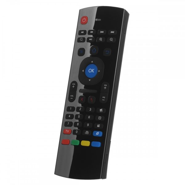 Wireless remote control No brand MX3, Air mouse, USB 2.4GHz, Microphone, IR learning, Black - Image 2