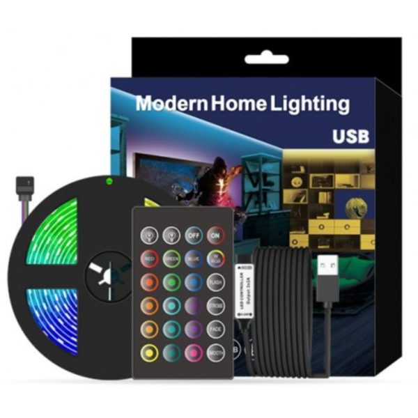 WIFI SMART ΤUYA Ταινία LED TV BLACKLIGHT USB (5V) RGB 30 LED/M με Τηλεχειριστήριο