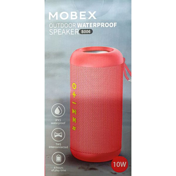 Mobex Ηχείο Bluetooth 10W S006 Κόκκινο