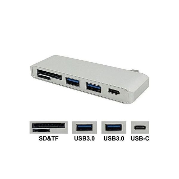 USB 3.0-HUB5 USB 3.0 X 2+TYPE C+SD CARD+MICRO SD CARD