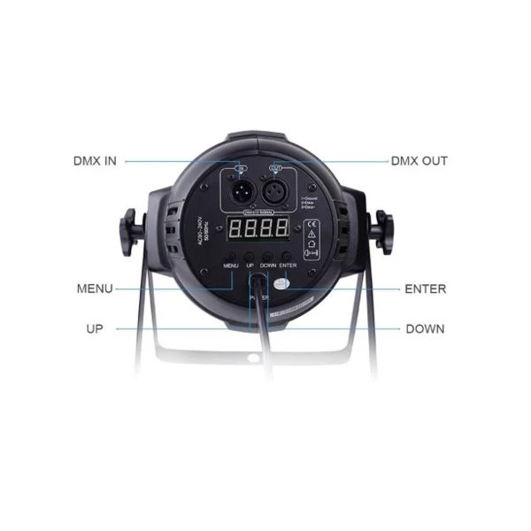 Φωτορυθμικό KAL LED PAR DMX RGB XPD-54-C - Image 2