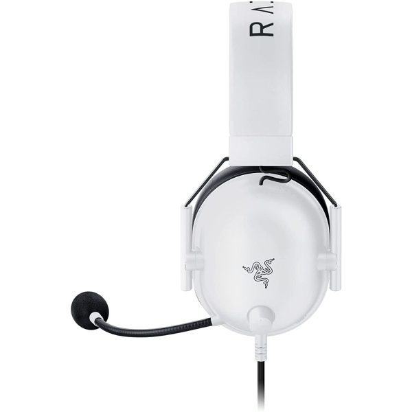 Razer BlackShark V2 X Over Ear Gaming Headset με σύνδεση 3.5mm Λευκό - Image 4