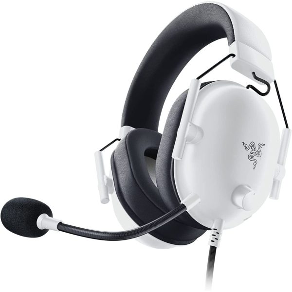 Razer BlackShark V2 X Over Ear Gaming Headset με σύνδεση 3.5mm Λευκό - Image 2