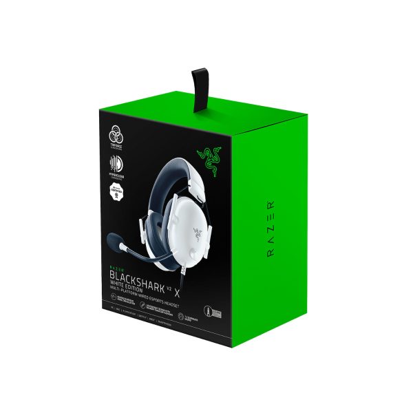 Razer BlackShark V2 X Over Ear Gaming Headset με σύνδεση 3.5mm Λευκό - Image 5