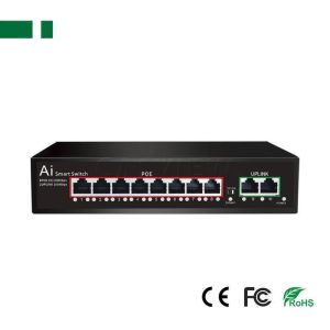Anga 552-310 Unmanaged L2 PoE+ Switch με 8 Θύρες Ethernet CPE-5082B