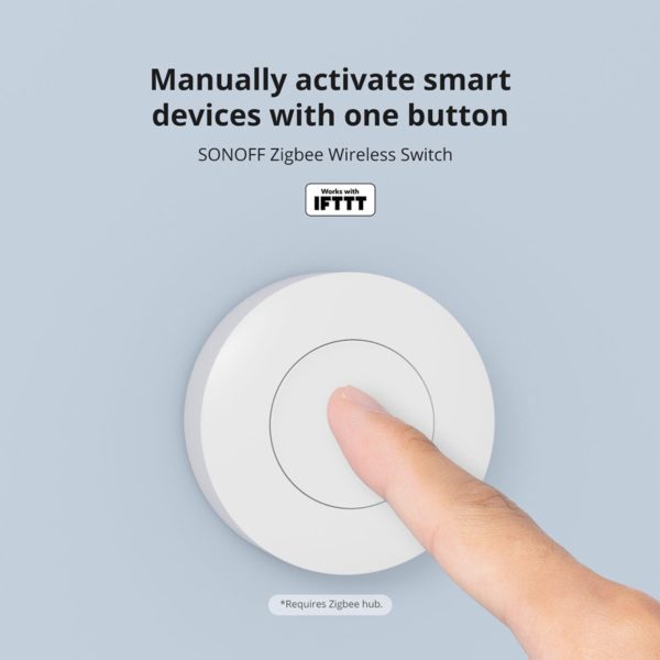 Sonoff Έξυπνος Ασύρματος Διακόπτης Zigbee SNZB-01P (Λευκός) - Image 2