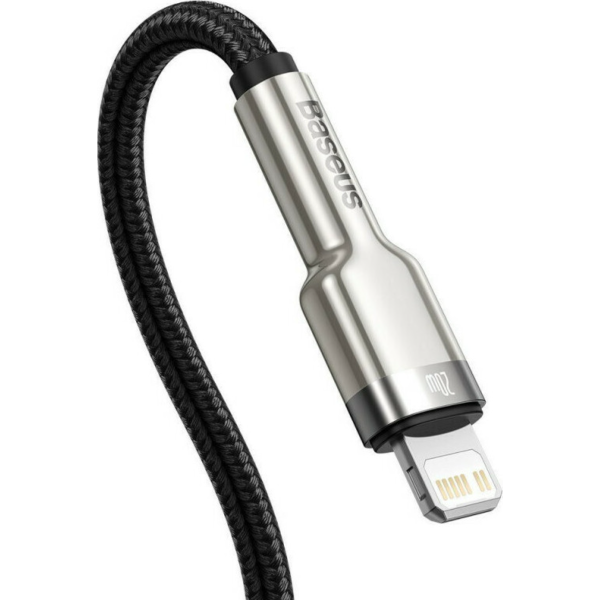 Baseus Cafule Metal Braided USB-C to Lightning Cable 20W Μαύρο 1μ (CATLJK-A01) - Image 3