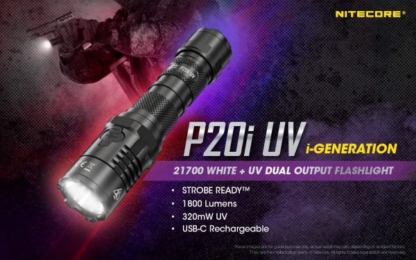 ΦΑΚΟΣ LED NITECORE PRECISE P20I UV, Tactical, Strobe Ready - Image 3