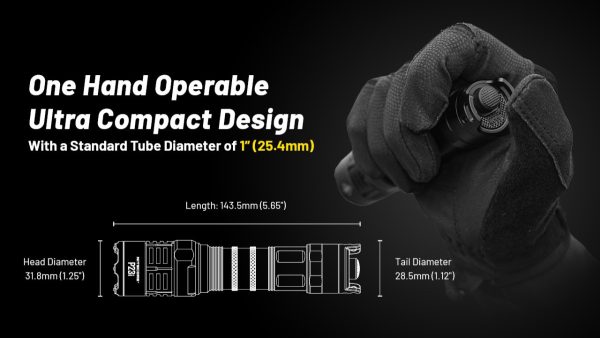 Nitecore P23i Φακός LED Presice Επαναφορτιζόμενος 3000lm / IP68 / 5000mAh / Strobe Ready - Image 4