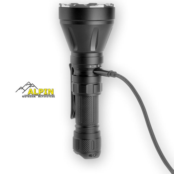 Επαναφορτιζόμενος Φακός Led Alpin LongBeam 2 Outdoor με 1800Lm 1000m απόσταση - Image 2