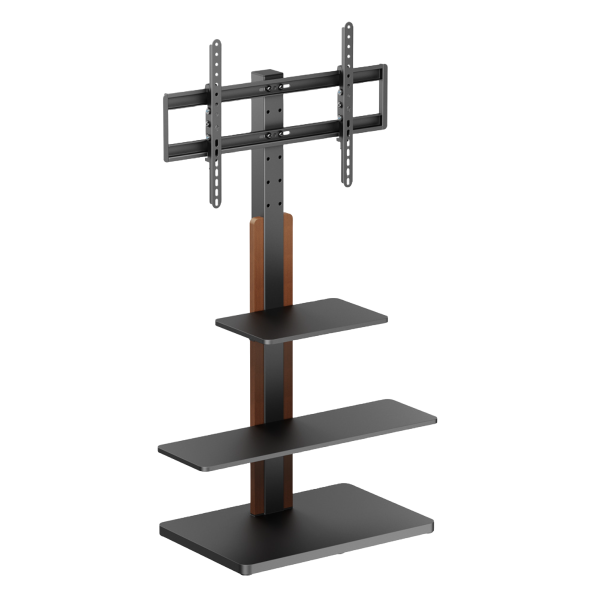 Brateck FS52-46T-02 Βάση Τηλεόρασης Δαπέδου έως 75" και 40kg Μαύρο