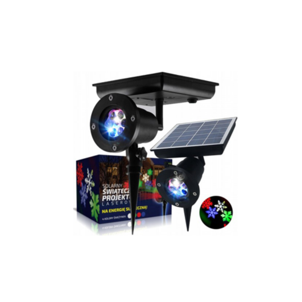 Outdoor Solar Laser Projector IP65 Snowflake - Image 2