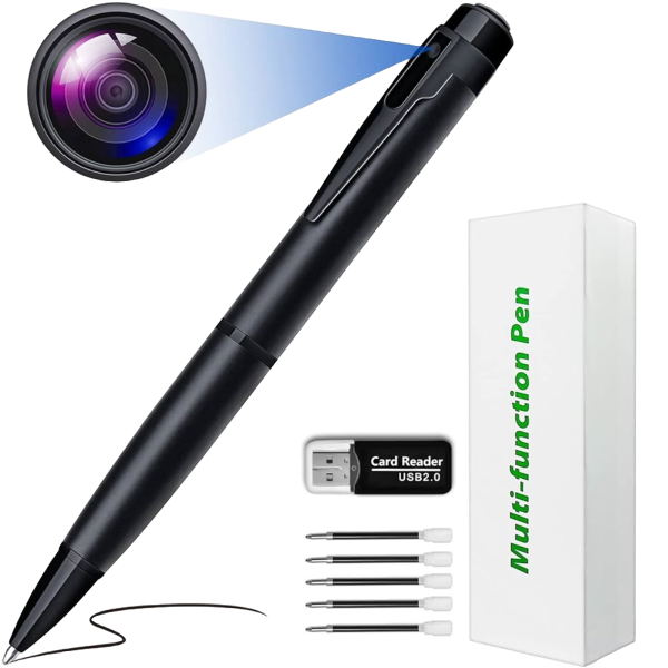 Κρυφή κάμερα σε στυλό Ineotronic W9 Full HD 1080p, κάρτα Micro hd μεχρι 128gb