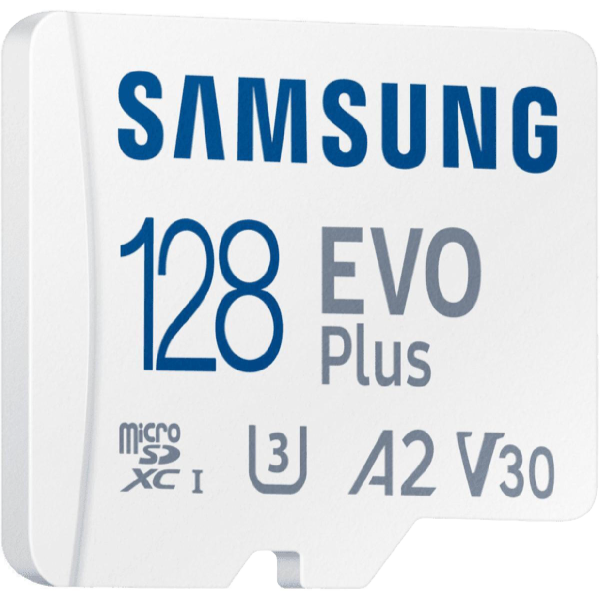 Samsung Evo Plus microSDXC 128GB Class 10 U3 A2 V30