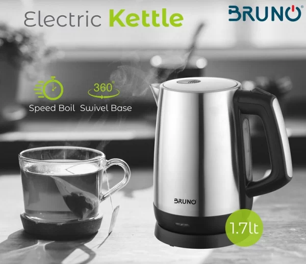 BRUNO Ηλεκτρικός βραστήρας BRN-0030, 2200W, 1.7lt, βάση 360° - Image 3