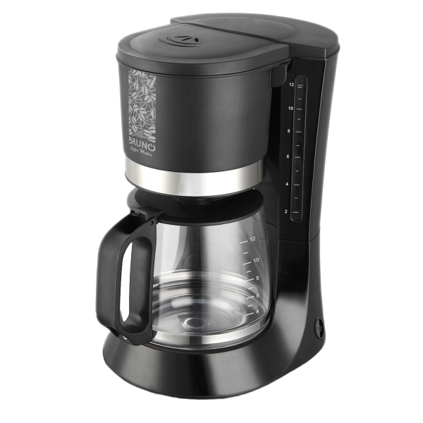 BRUNO καφετιέρα φίλτρου BRN-0086, 680W, έως 12 φλυτζάνια, 1.2L, μαύρη