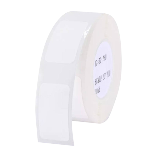 Niimbot Αυτοκόλλητες Θερμικές Ετικέτες 12x22mm, 250τμχ, Λευκό