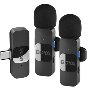 Boya BY-V20 Ασύρματο Lavalier Μικρόφωνο USB-C Μαύρο