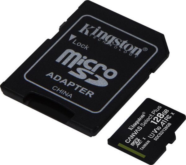 KINGSTON Canvas Select Plus 128GB microSD Class10 UHS-I U1 SDCS2/128GB με αντάπτορα SD - Image 4