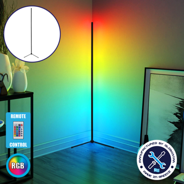 GloboStar Alien Design LED Φωτιστικό Δαπέδου Υ150xΜ3εκ. με RGB Φως 100lm Μαύρο (GLOBO-150-8)