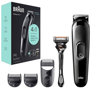 Braun Σετ Επαναφορτιζόμενη Κουρευτικής Μηχανής SK3300 + Gillette F5 ProGlide